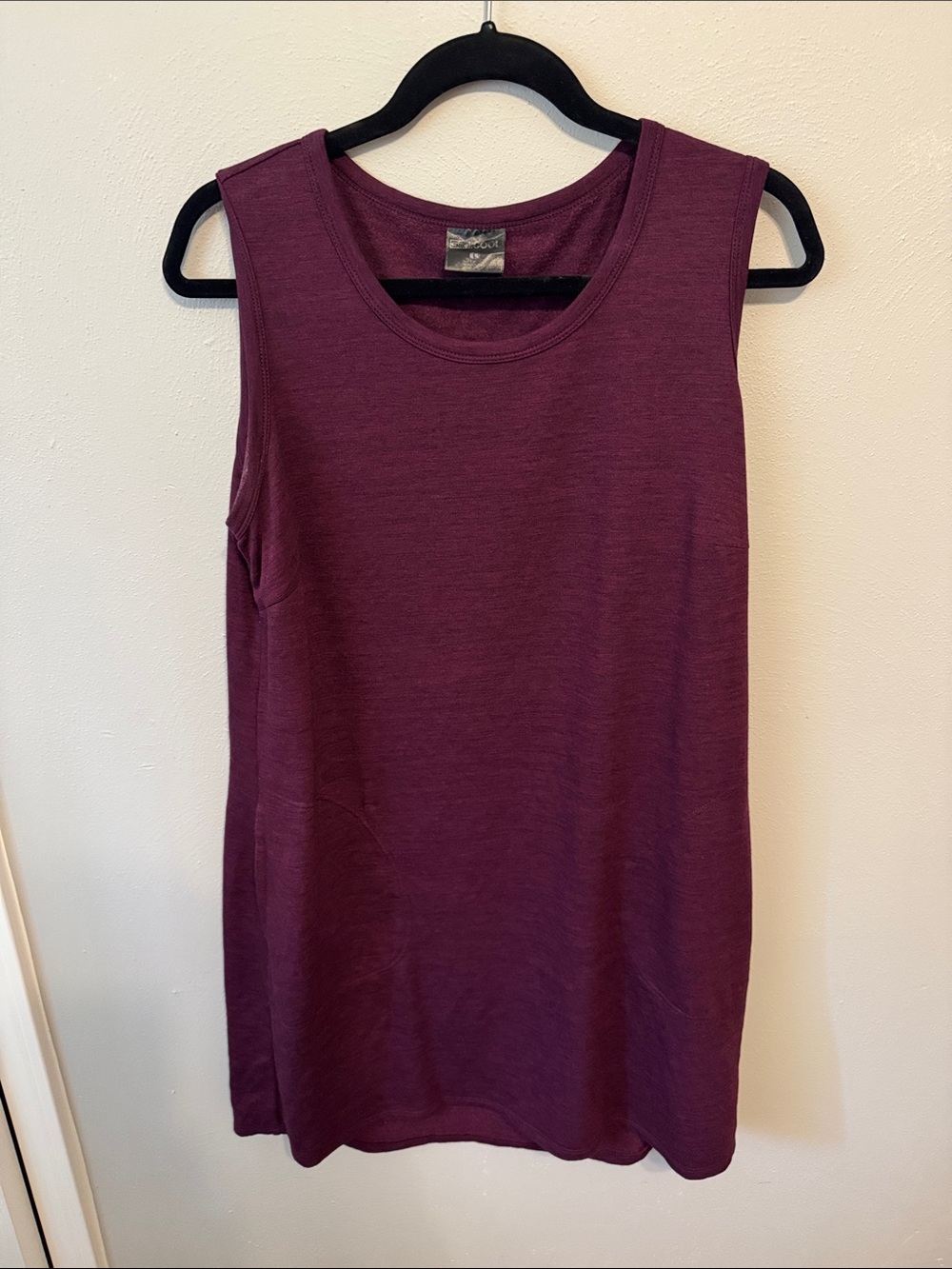 Scoop Neck Plum Tank dress
